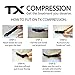 TX Compression Socks 20-30 mmHg Graduated Support – Moisture Wicking Material