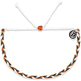 Pura Vida Bracelet Mini Braided Bracelet for Women, One Size, Green/Orange/White
