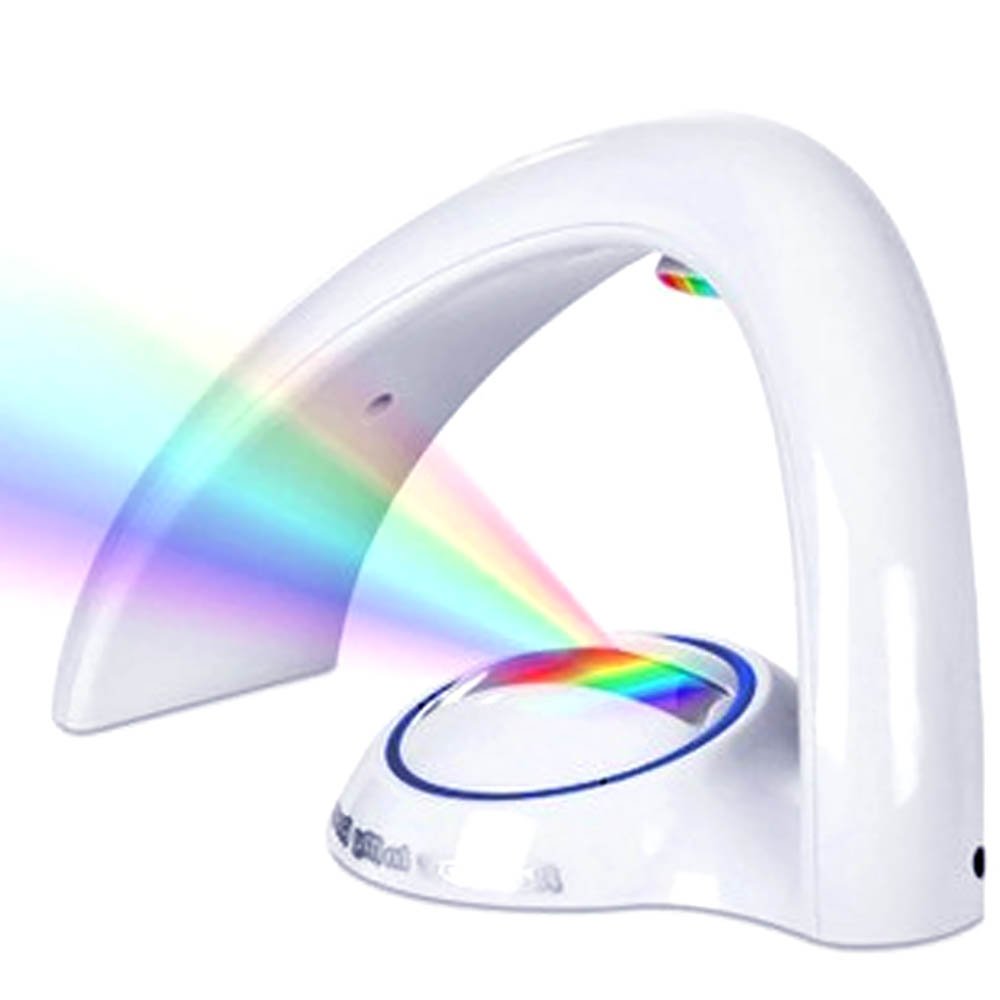 HuntGold 1 Pc Creative LED Colorful Rainbow Wall Ceiling Night Light Projector Rainbow in My