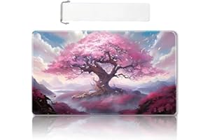 DAUXID Premium Stitched MTG Playmat with Zones and Non-Slip Rubber Backing - TCG Play Mat for MTG and Other Card Games - Colorful Design with Vintage Look and Feel (DKT (87),No Zones)