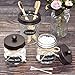 Amolliar Mason Jar Bathroom Vanity Organizer - Rustic Farmhouse Decor Bronze Bathroom Accessories - Qtip Dispenser Holder Canister Glass for Q-Tips,Cotton Swabs,Rounds,Ball,Flossers/Bronze