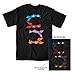 Teenage Mutant Ninja Turtles Mask Lineup Adult Black T-Shirt