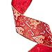 Juvale Pack of 6 Assorted Christmas Ribbons - Wired Satin Ribbons for Craft Projects, DIY, Decoration, Gift Wrap, 2.5 Inches x 5 Yards, Assorted Colors