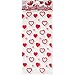 Gift Boutique Valentine Cellophane Bags 100 Pack with Twist Ties Valentines Favor Treat Gift Goodie Cello Bags for Party Candy Cookies, 4 Assorted Styles