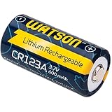 Watson CR-123A Rechargeable Lithium Battery (3.7V, 600mAh)