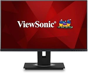 ViewSonic VG2455 24 Inch IPS 1080p Monitor with USB 3.1 Type C HDMI DisplayPort VGA and 40 Degree Tilt Ergonomics for Home and Office