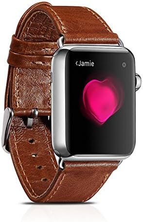 Leather Band (Almond Colored) for Apple Watch 38mm