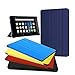 All-New Amazon Kindle Fire 8 Case,Zerhunt Premium Leather Slim Lightweight mart Shell Stand Cover for Fire HD 8 Tablet (2017/2016 Release,7th/6th Generation) with Auto Wake /Sleep Blue