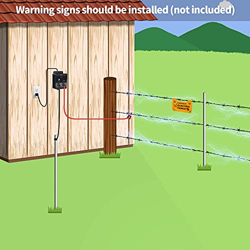 Electric Fence Energizer, Ortis 2Mile/ 8 Acres Electric Fence