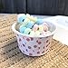 Candy Nut Mini Baking Paper Treat Cups - Pink Gold and White Dot - 2 x 1.5 Inches - 48 Pack