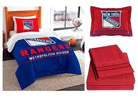 Amazon Com Northwest Nhl New York Rangers 5pc Twin