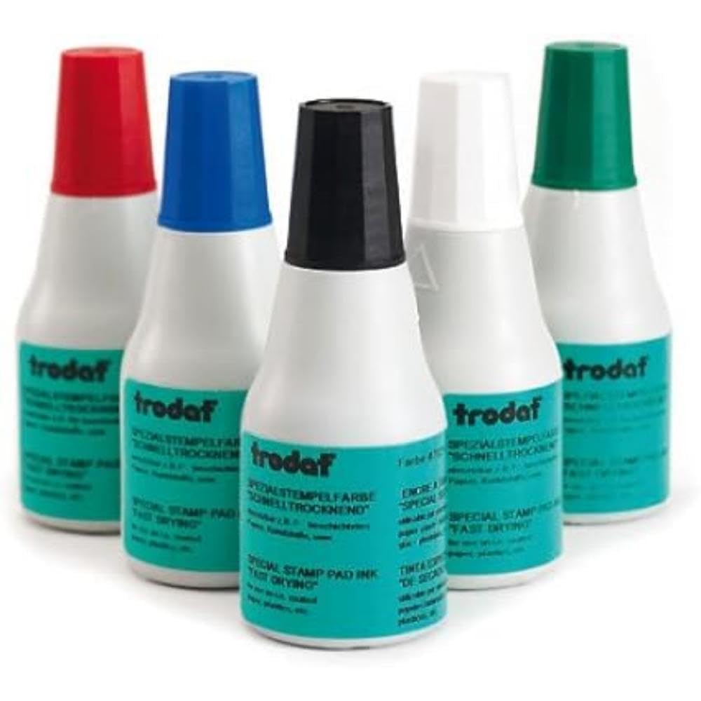 Trodat 73481 25 ml 7021 Fast Drying Craft Ink - White