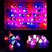 HLXY Flashing Light Up Ring LED Glow Finger Colorful Lights 50 Packs Party Favor for kids Novelty Jelly Rubber Rings