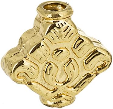 15pc Gold Plated Rhombus Shape Spacer Beads for DIY Jewelry Making A1383