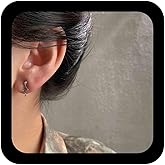 Iaceble Boho Tiny Snake Earrings Sliver Crystal Snake Stud Earrings CZ Serpent Earrings snake helix earrings Punk Animal Earrings Jewelry for Women