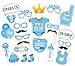 It's A Boy Baby Shower Party Photo Booth Props Kits on Sticks Set of 25pcs