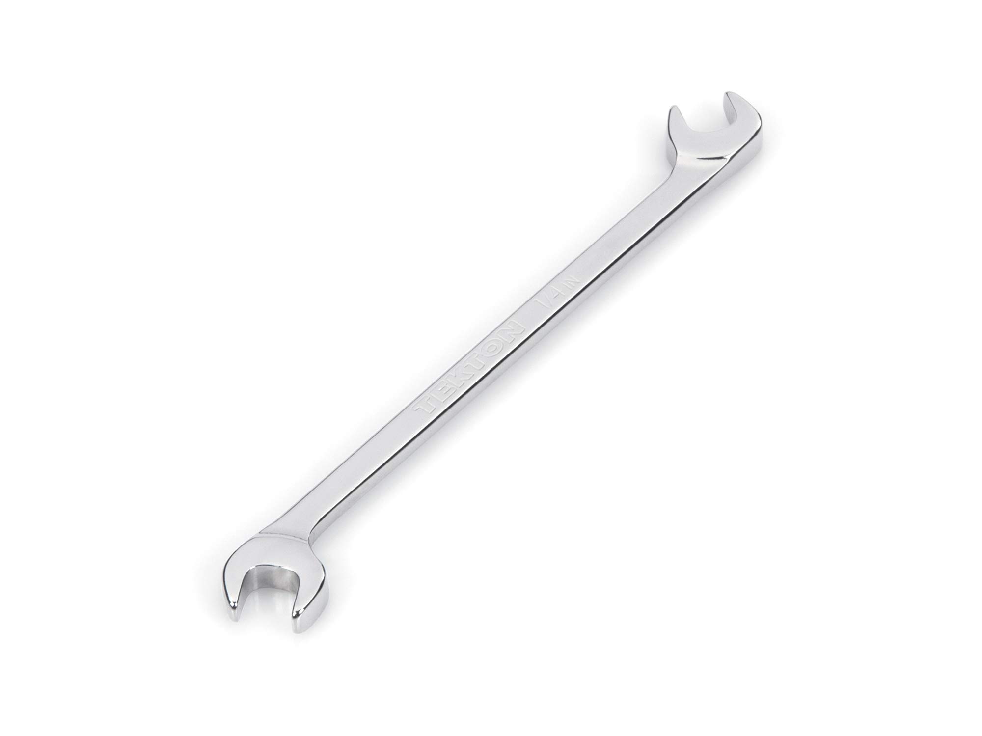TEKTON 1/4 Inch Angle Head Open End Wrench | WAE83006 | Made in USA