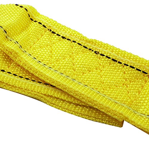 POWLAB 13ft/4m 5 Ton Heavy Duty Self-Rescue Car Tow Rope Strap Belt Polyester Strong Hook Towing Cable Trailer For ATV UTV Truck Boat
