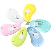 6 PCS Mini Retractable Utility Separator,Portable Mini Perforated Separator,Ywbfove Extendable,Box Cutter Utility Knife for D