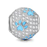 NINAQUEEN Christmas Charms Gifts Puppy Paw 925 Sterling Silver Charms Animal Bead fit for Pandöra Bracelets Pendant Necklace, Birthday for Women Teen Girls Kids Daughter Sister