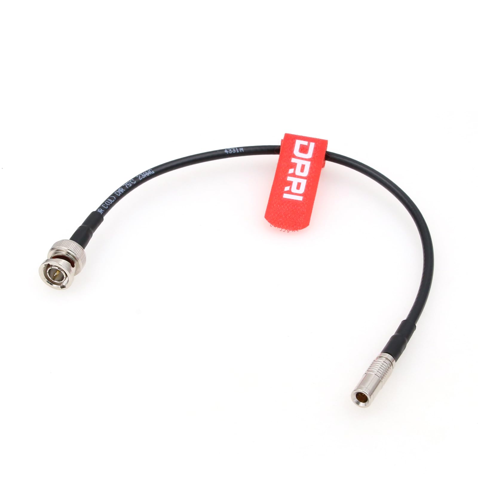 DRRI Din 1.0/2.3 to Bnc Male Timecode Cable for Canon-R5C/Zoom F6/ Atomos Ultra Sync One TCG