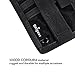 Unigear Tactical ID Card Holder Detachable Badge Holder 1000D Cordura with Adjustable Neck Lanyard Key Ring (Black - 1000D Cordura)