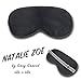 Natalie Zoe Sleep Mask and Blindfold - Pure Mulberry Silk Eye Mask - Comfortable Adjustable Strap Sleeping Blindfolds - Ultra Light Eyefold for Men and Women - Perfect for Home or Travel