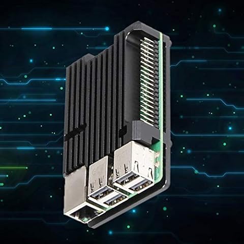 NONE BRAND Raspberry Pi 3B + 3B Estuche de Aluminio sin Ventilador Radiador Metal Armadura CNC Estuche de protección