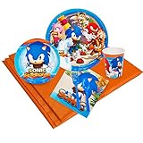 BirthdayExpress Sonic Boom Party Supplies - Party Pack for 24