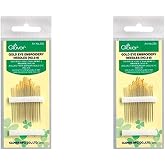 Clover No. 3-9 Gold Eye Embroidery Needles, Pack of 16 (2 Pack)