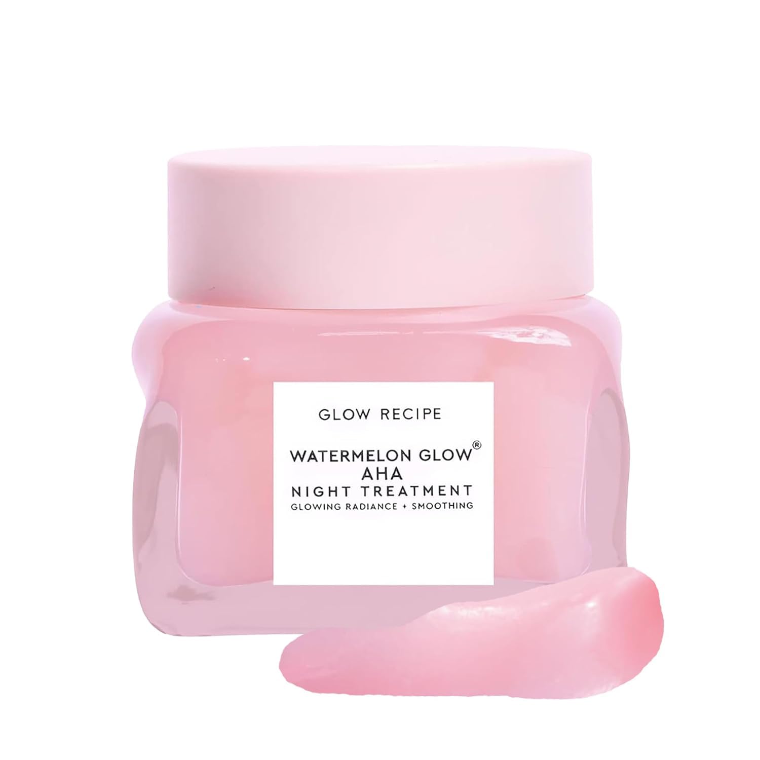 Glow Recipe Watermelon Glow AHA Night Treatment - Overnight Resurfacing Face Mask with AHA Complex, Hyaluronic Acid, Niacinamide, + Watermelon Enzymes for Smooth, Glowing, Even-Toned Skin (60ml)