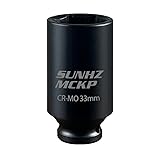 SUNHZMCKP 1/2 Inch Drive Impact Socket, Metric 33