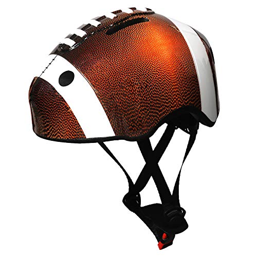 Crazy Mars Kids Bike Helmet Adjustable Rugby Ball Shapped Bicycle Helmet