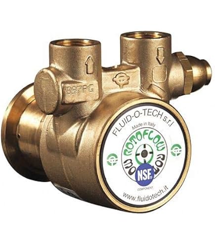 Pompe à Palettes En Laiton Pour Osmose Inverse Fluid O Tech - Débit 200L/h - Neuve - Italie