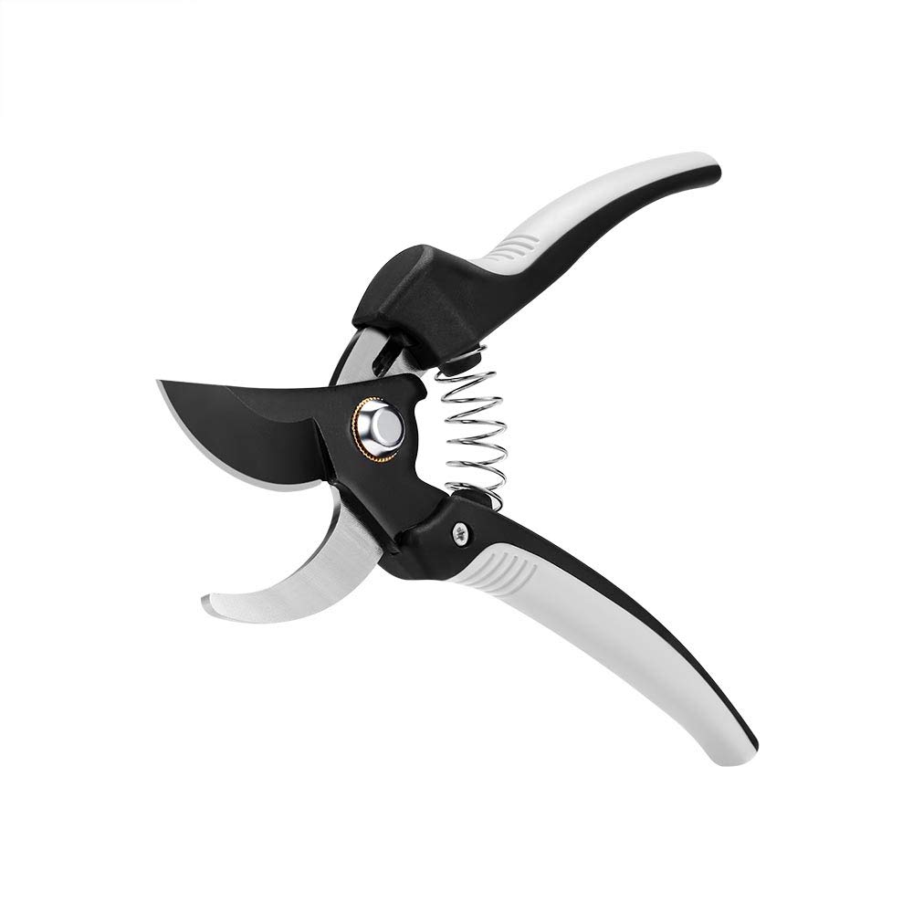 Pruning Shears Tree Trimmers Secateurs Hand Pruner Stainless Steel Blades Professional Garden Clippers Bypass Secateurs with SK-5 Steel Blade and Locking Mechanism for Branches Stems and Flowers