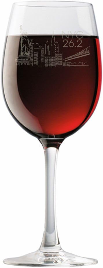 Amazon Com Gone For A Run New York City Sketch Engraved Wine
