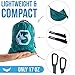 Foxelli Camping Hammock – Lightweight Parachute Nylon Portable Hammock with Tree Ropes and Carabiners, Perfect for Outdoors, Backpacking, Hiking, Camping, Travel, Beach, Backyard & Garden