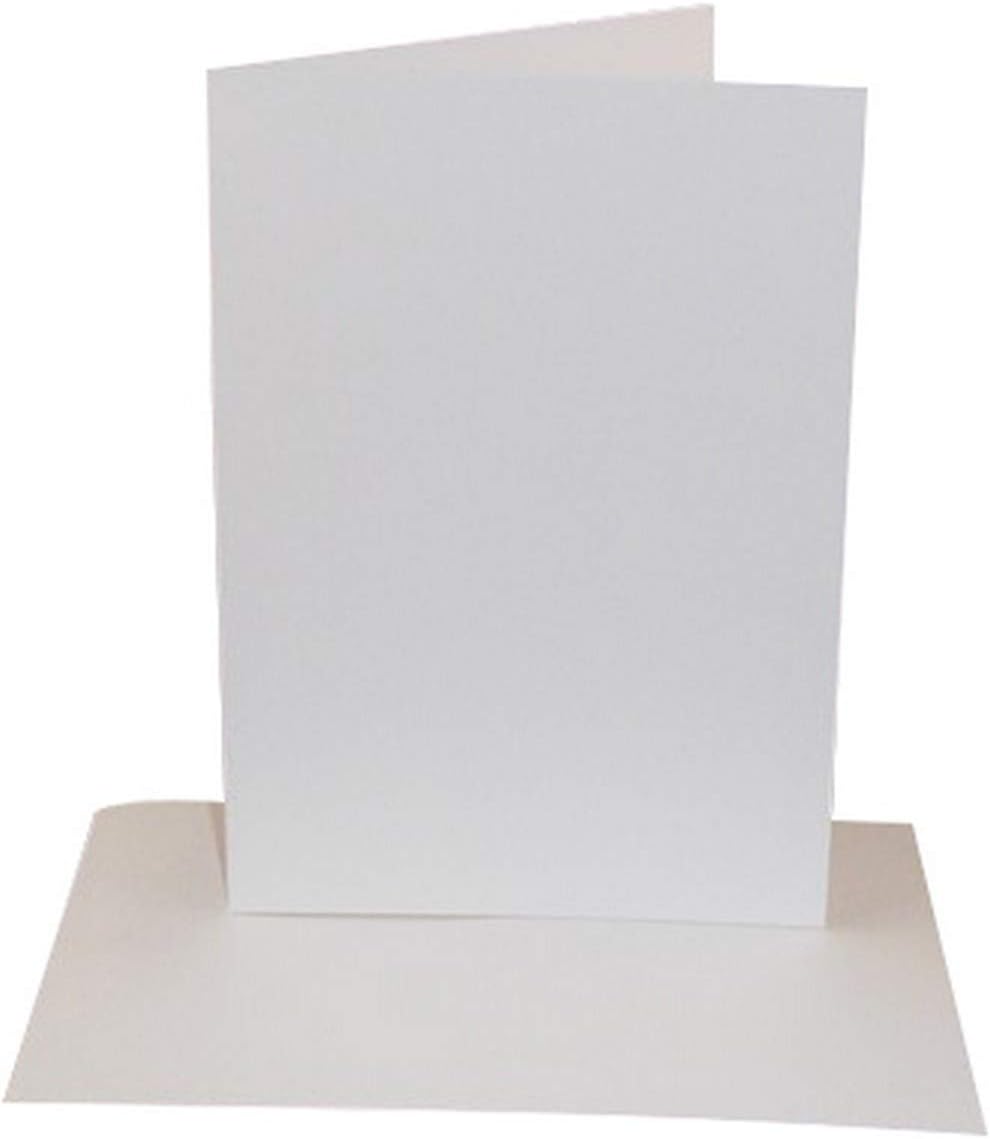 Stella Weds 10x 5x7 Greeting Card Blanks with Envelopes, White