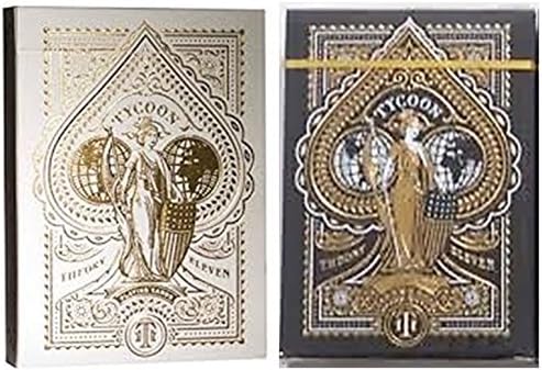 Wilddeckdotcom Tycoon (Black & Ivory) 2-Deck Set Playing Cards by Theory 11