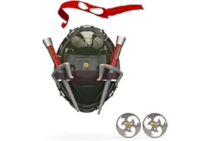 Kejycc Superhero Cosplay Turtle Shell Costume - Ninja Weapon Toys Set, Halloween Costume birthday party Favors for Kids