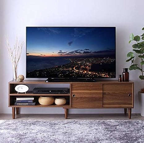 Amazon おしゃれな引き戸デザイン テレビボード テレビ台