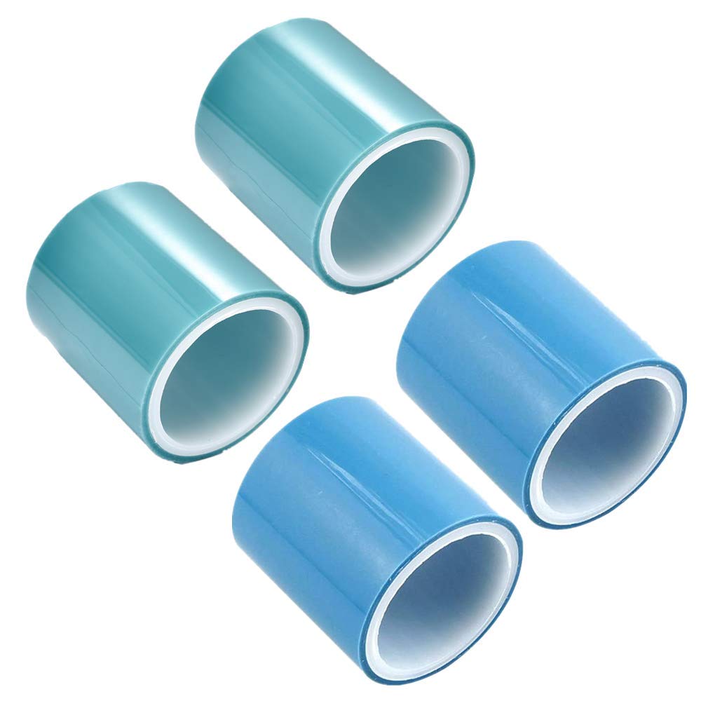 Juliyeh 4Pcs Resin Tape Seamless Traceless Tape Jewellery DIY Tape UV Resin High Adhesive Paper Tape for Metal Frame Bottom Jewelry Pendant 5m roll…