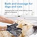 LAIKA Upgrated Pet Grooming Glove, Pet Hair Removal Mitts Deshedding Brush Glove: Breathable Comfortable & Efficient - Perfect for Dog Cat Rabbit Horse with Long & Short Fur, 1 Pair …