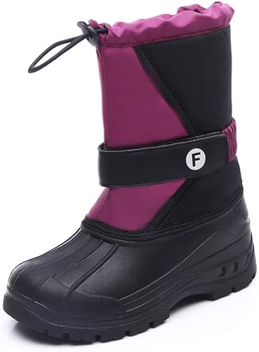Fireystore ガールズシューズ ブーツ 子供 スノーシューズ 長靴 ブーツ 子供 スノーブーツ 防滑 防水 防寒靴 雪靴 キッズ ベビー Amazon
