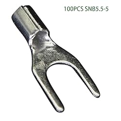 Carkio 100 PCS SNB5.5-5 Non-Insulated Fork Spade