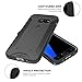 Galaxy S7 Case, Poetic QuarterBack [Corner/Bumper Protection][Replaceable back][No Bulk][Dual Protection]- Stylish PC+TPU Protective Case for Samsung Galaxy S7 (2016) Black