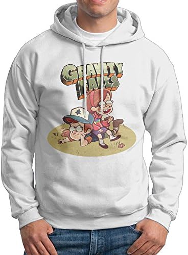 Memoy Men's Gravity Partners Falls Casual Hoodies L White