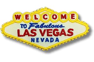 Fabulous Las Vegas Patch - Nevada Travel Embroidered Patches for Clothes, Strong Adhesive Sticker Applique Embroidery Patches