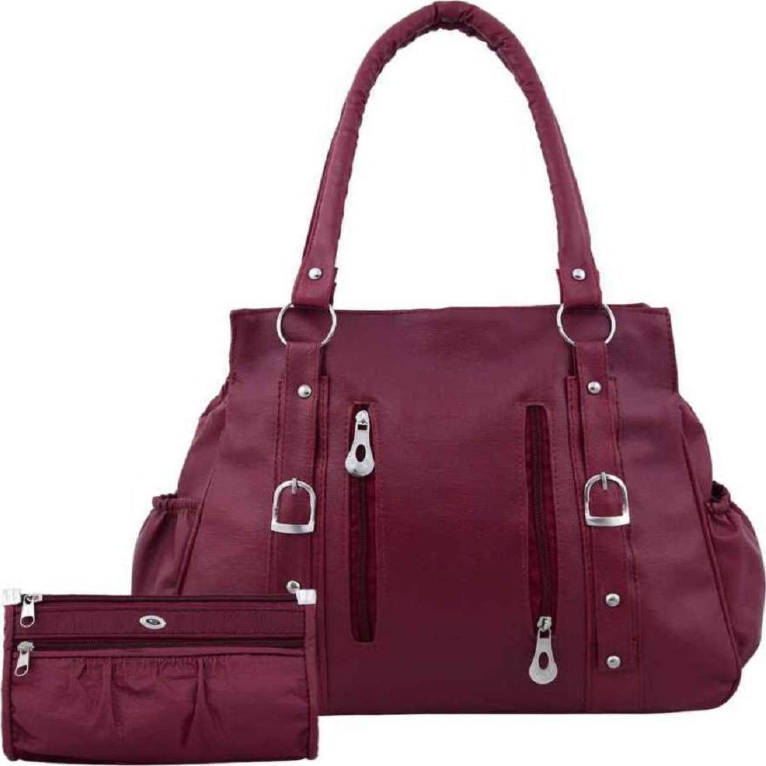 maroon color bag