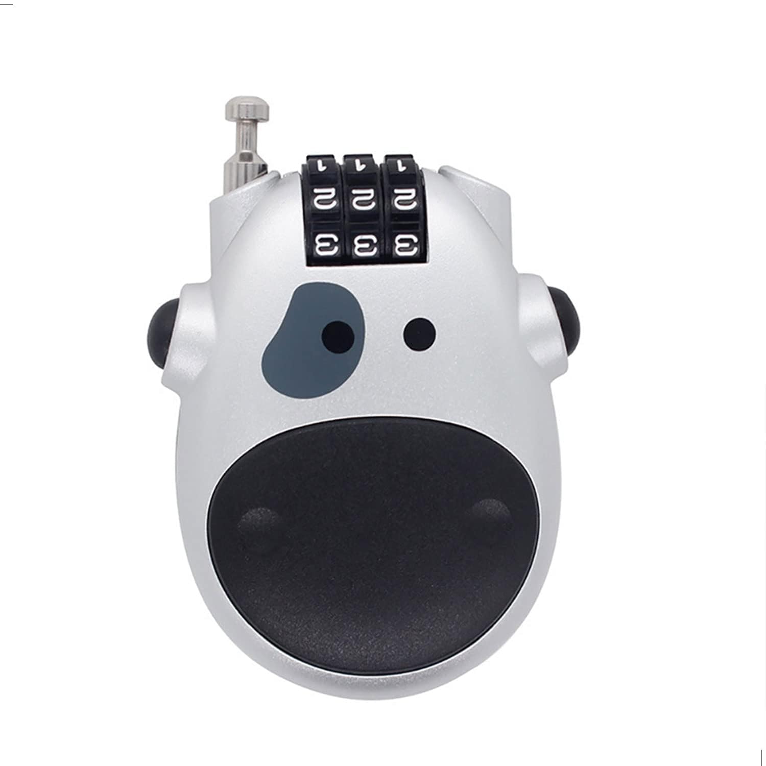 Bicycle Lock Cycling Combination Retractable- High Security 3 Digit Resettable Combination Colling Lock 80 cm steel wire code Lock Suitable for Locking Bicycles, Motorcycles, Package etc.